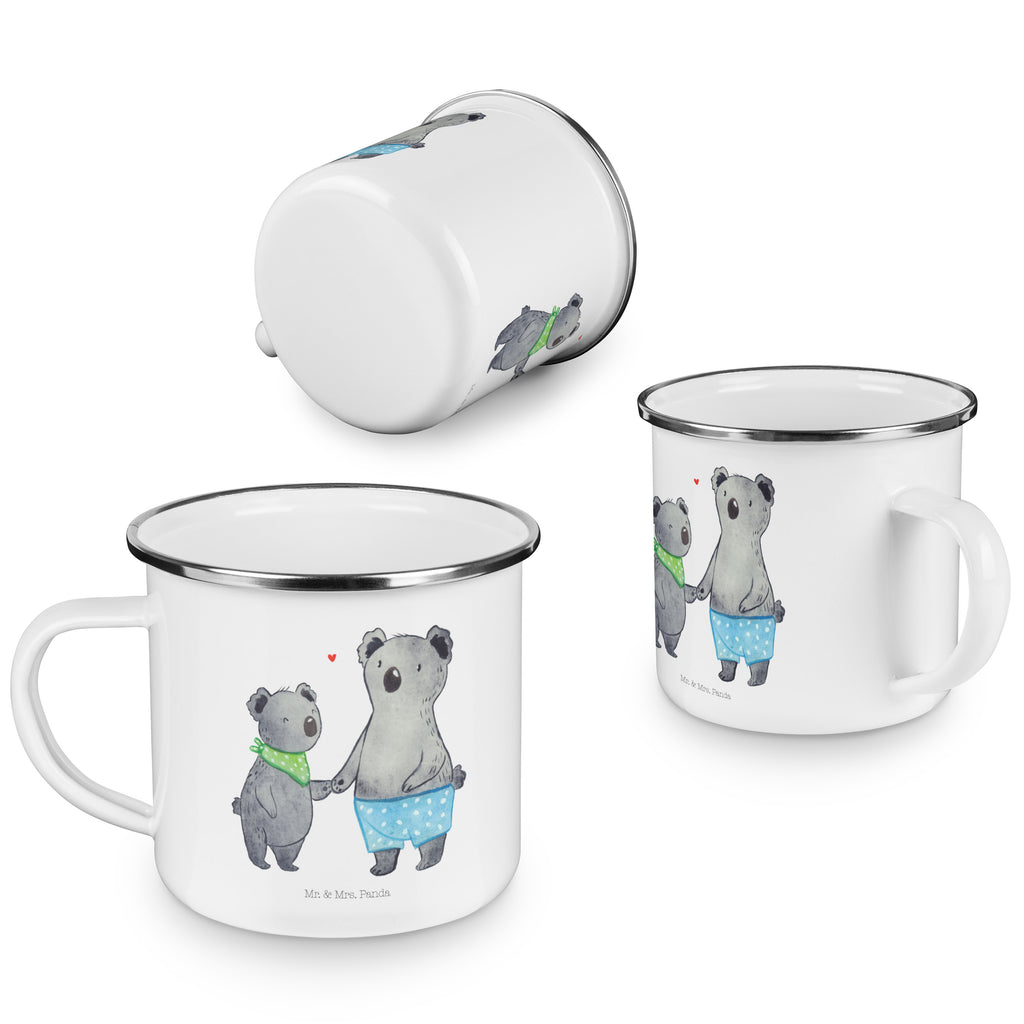 Camping Emaille Tasse Koala Kleiner Bruder Campingtasse, Trinkbecher, Metalltasse, Outdoor Tasse, Emaille Trinkbecher, Blechtasse Outdoor, Emaille Campingbecher, Edelstahl Trinkbecher, Metalltasse für Camping, Kaffee Blechtasse, Camping Tasse Metall, Familie, Vatertag, Muttertag, Bruder, Schwester, Mama, Papa, Oma, Opa, Kleiner Bruder, Geschwister, Lieblingsbruder, Nesthäkchen, Koala, Koalas