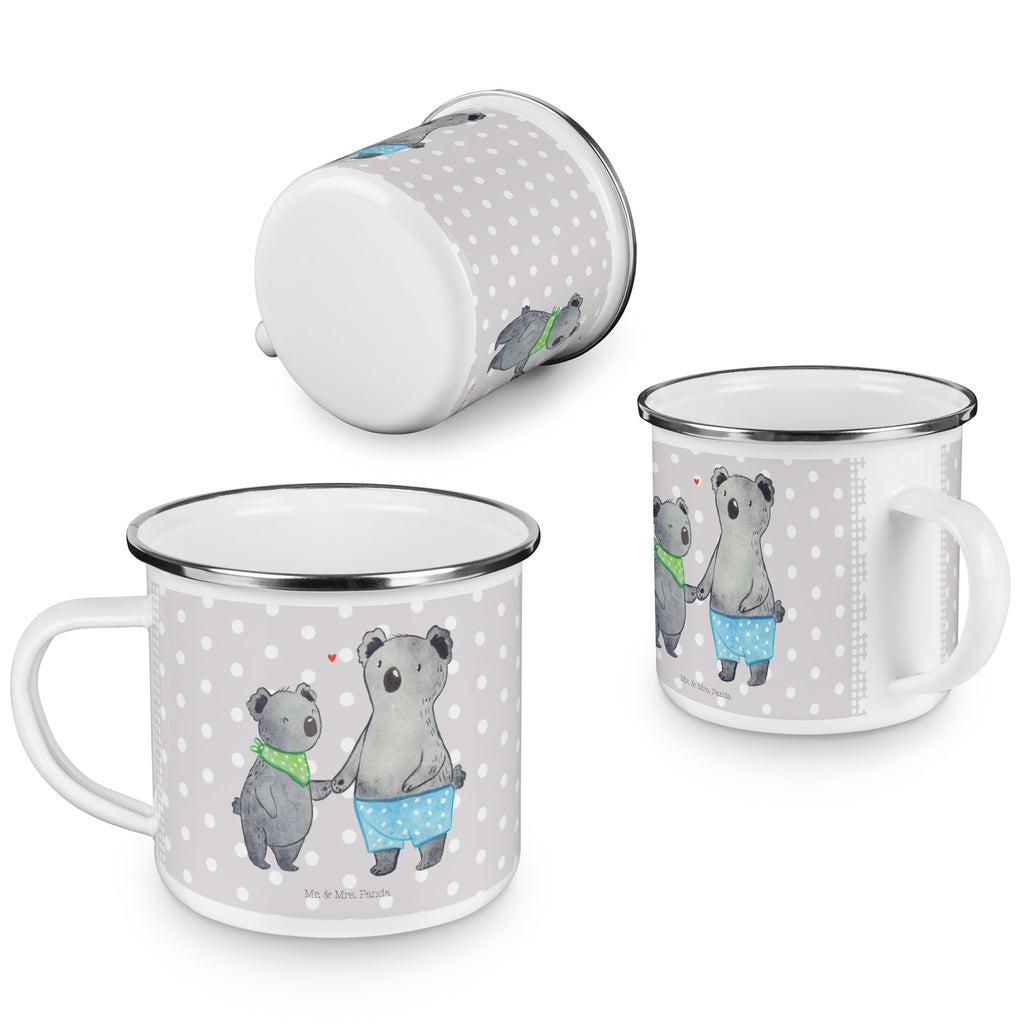 Camping Emaille Tasse Koala Kleiner Bruder Campingtasse, Trinkbecher, Metalltasse, Outdoor Tasse, Emaille Trinkbecher, Blechtasse Outdoor, Emaille Campingbecher, Edelstahl Trinkbecher, Metalltasse für Camping, Kaffee Blechtasse, Camping Tasse Metall, Familie, Vatertag, Muttertag, Bruder, Schwester, Mama, Papa, Oma, Opa, Kleiner Bruder, Geschwister, Lieblingsbruder, Nesthäkchen, Koala, Koalas