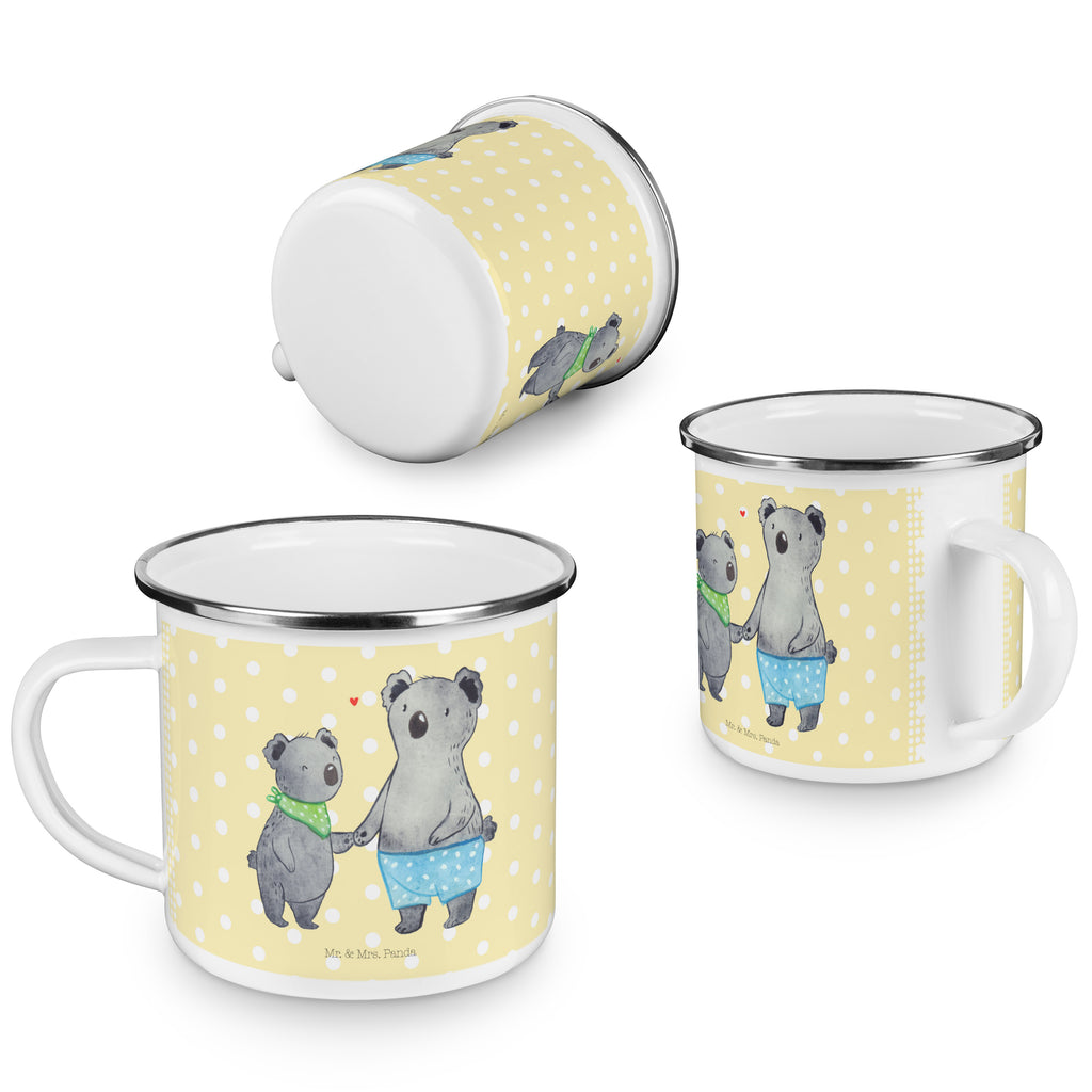 Camping Emaille Tasse Koala Kleiner Bruder Campingtasse, Trinkbecher, Metalltasse, Outdoor Tasse, Emaille Trinkbecher, Blechtasse Outdoor, Emaille Campingbecher, Edelstahl Trinkbecher, Metalltasse für Camping, Kaffee Blechtasse, Camping Tasse Metall, Familie, Vatertag, Muttertag, Bruder, Schwester, Mama, Papa, Oma, Opa, Kleiner Bruder, Geschwister, Lieblingsbruder, Nesthäkchen, Koala, Koalas