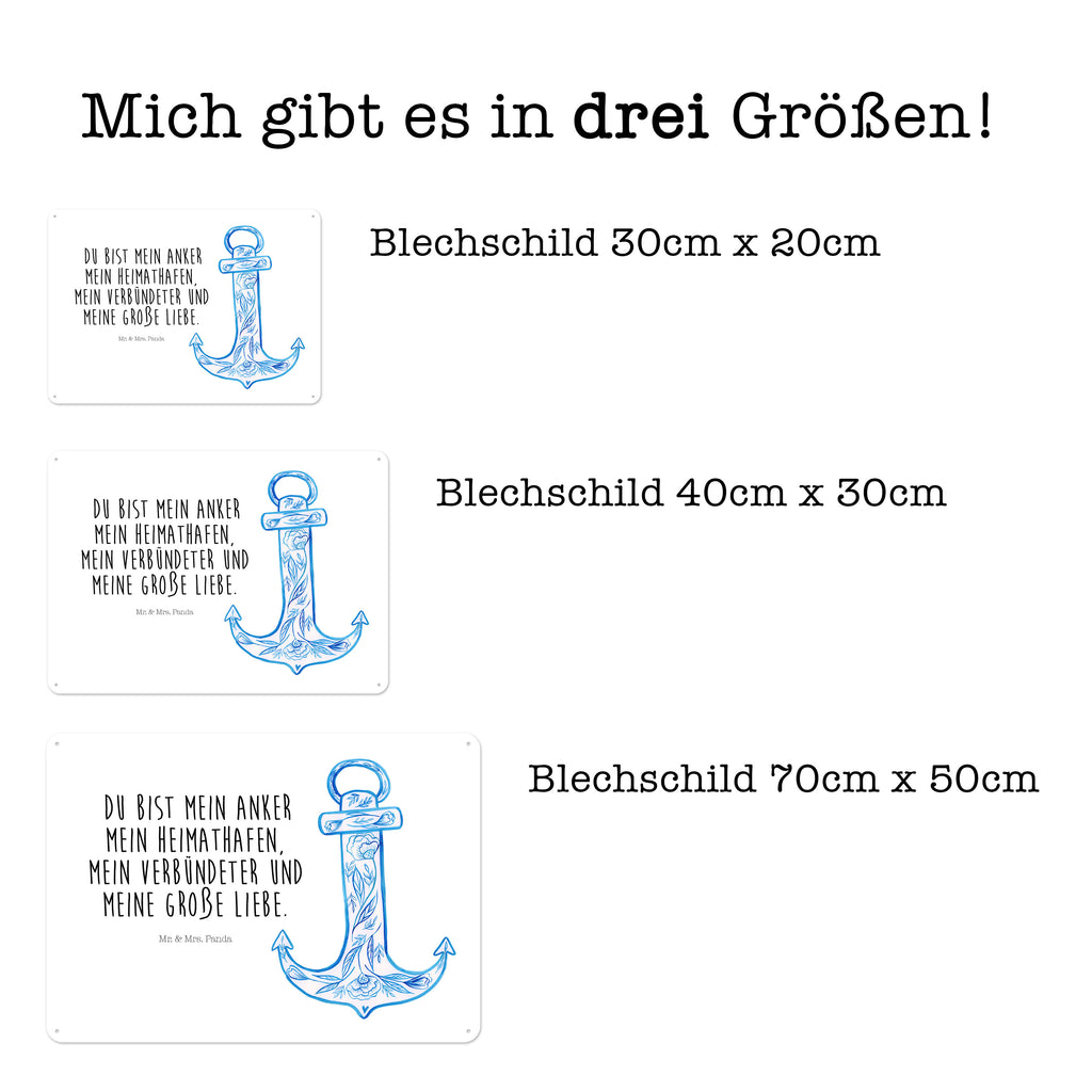 Blechschild Anker Blau  Blechschild, Metallschild, Geschenk Schild, Schild, Magnet-Metall-Schild, Deko Schild, Wandschild, Wand-Dekoration, Türschild, Wandschild, Metallschild  süße Tiermotive, gute Laune, lustige Sprüche, Tiere