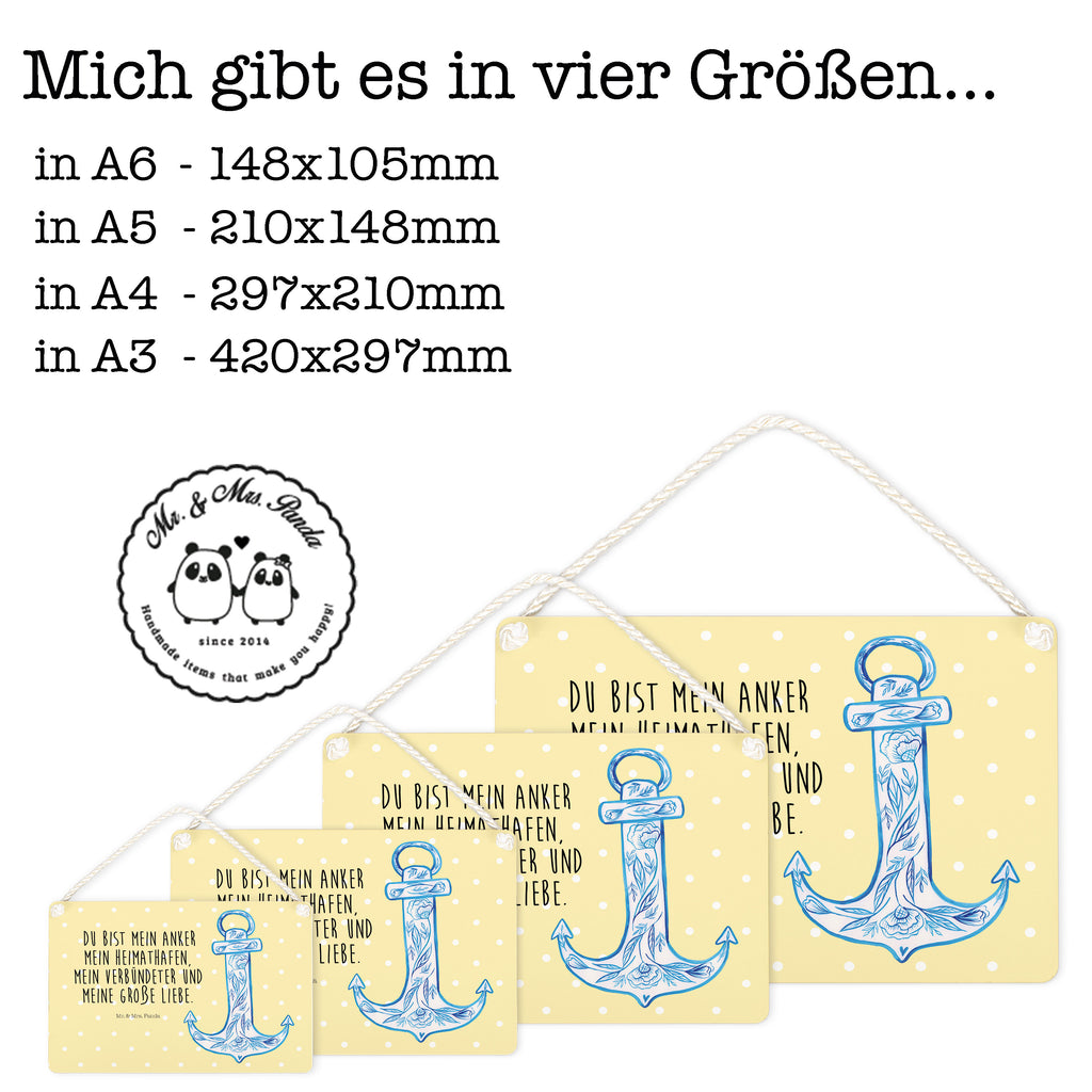 Deko Schild Anker Blau Dekoschild, Deko Schild, Schild, Tür Schild, Türschild, Holzschild, Wandschild, Wanddeko, Tiermotive, Gute Laune, lustige Sprüche, Tiere