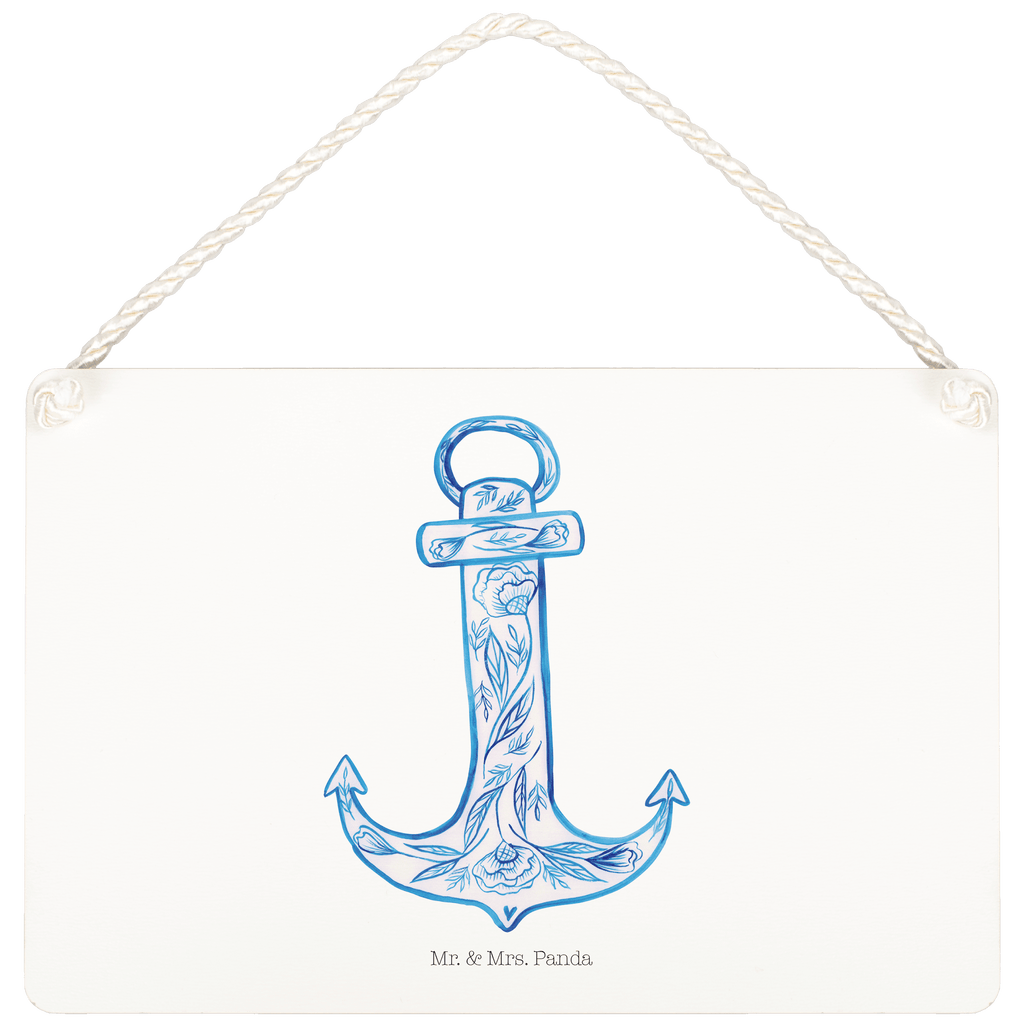 Deko Schild Anker Blau Dekoschild, Deko Schild, Schild, Tür Schild, Türschild, Holzschild, Wandschild, Wanddeko, Tiermotive, Gute Laune, lustige Sprüche, Tiere