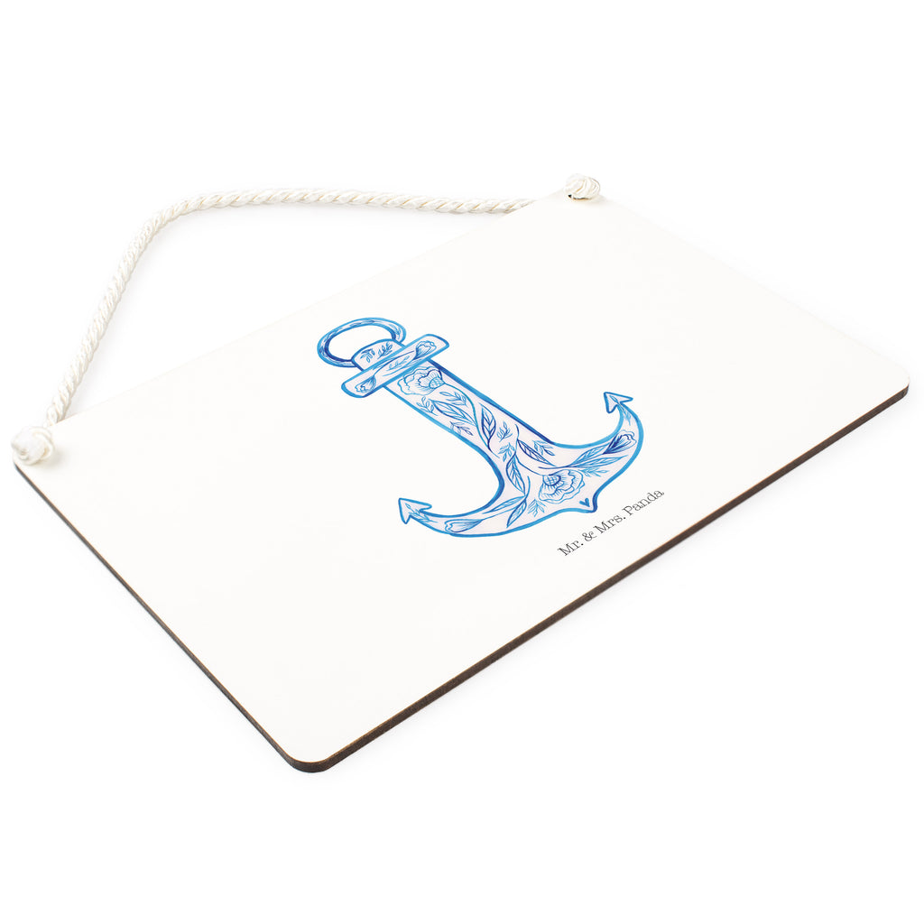 Deko Schild Anker Blau Dekoschild, Deko Schild, Schild, Tür Schild, Türschild, Holzschild, Wandschild, Wanddeko, Tiermotive, Gute Laune, lustige Sprüche, Tiere
