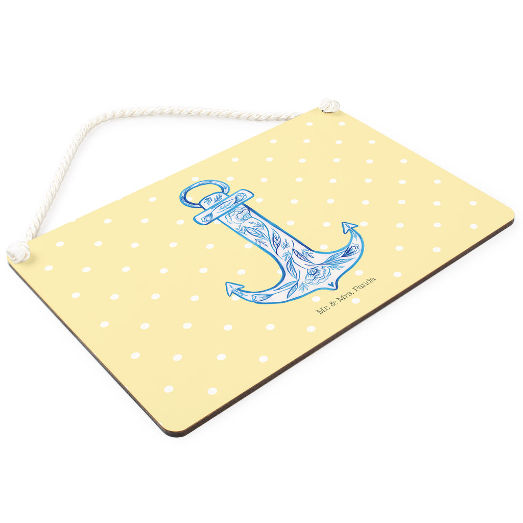 Deko Schild Anker Blau Dekoschild, Deko Schild, Schild, Tür Schild, Türschild, Holzschild, Wandschild, Wanddeko, Tiermotive, Gute Laune, lustige Sprüche, Tiere