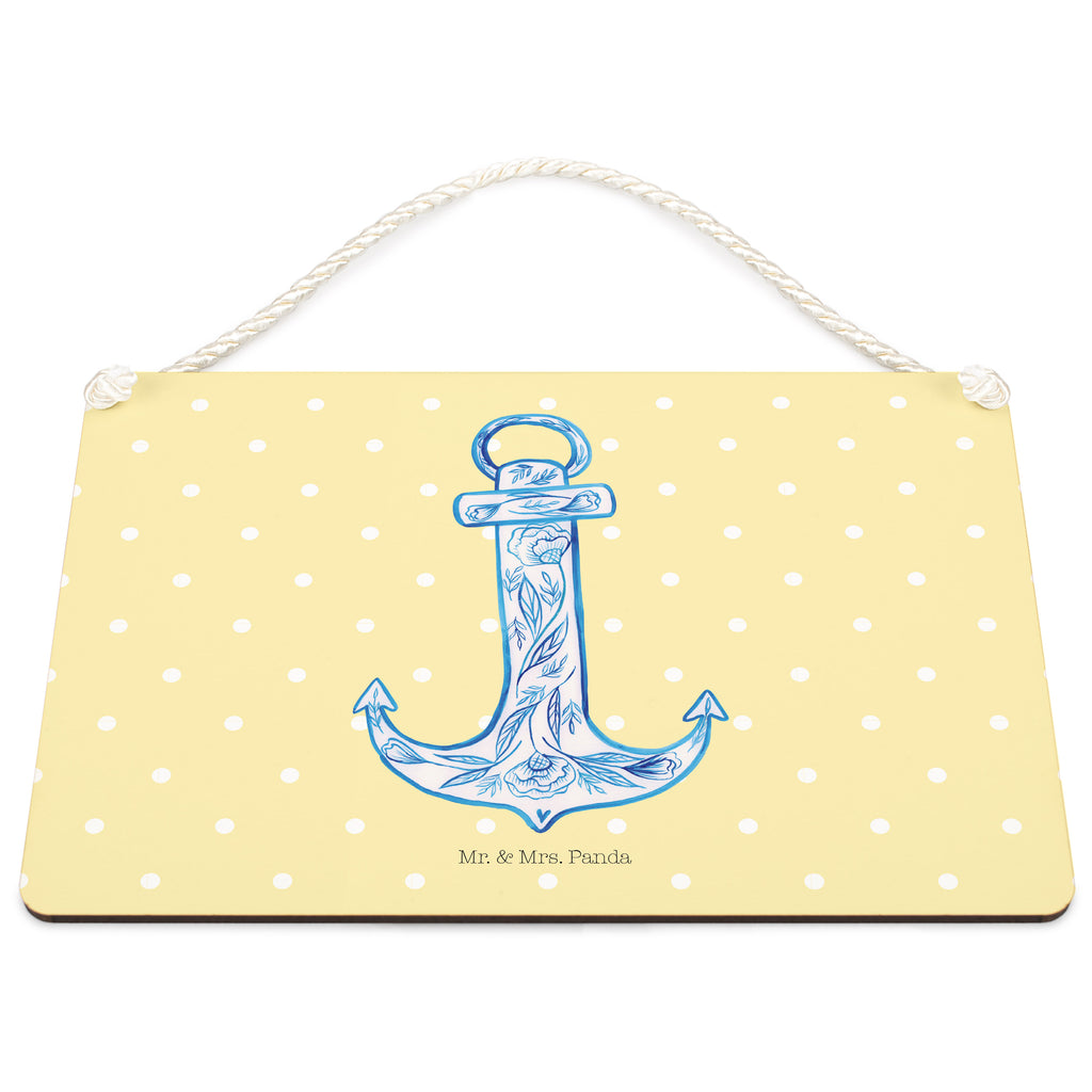 Deko Schild Anker Blau Dekoschild, Deko Schild, Schild, Tür Schild, Türschild, Holzschild, Wandschild, Wanddeko, Tiermotive, Gute Laune, lustige Sprüche, Tiere