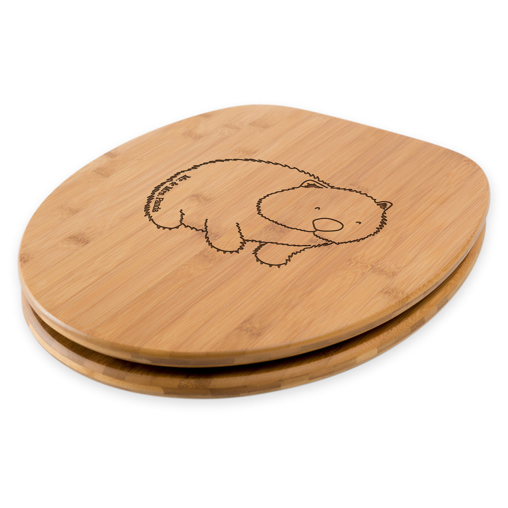 WC Sitz Wombat Klobrille, Klodeckel, Toilettendeckel, WC-Sitz, Toilette, Tiermotive, Gute Laune, lustige Sprüche, Tiere, Wombat, Das Leben ist schön, Motivation, Spruch, Australien