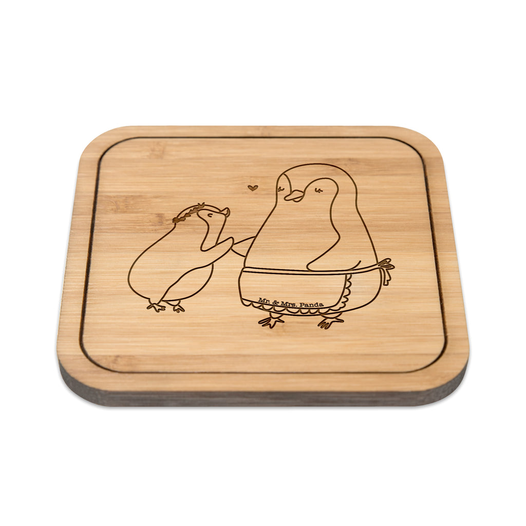 Untersetzer quadratisch Pinguin mit Kind Untersetzer, Bierdeckel, Glasuntersetzer, Untersetzer Gläser, Getränkeuntersetzer, Familie, Vatertag, Muttertag, Bruder, Schwester, Mama, Papa, Oma, Opa, Geschenk, Mami, Mutti, Mutter, Geburststag