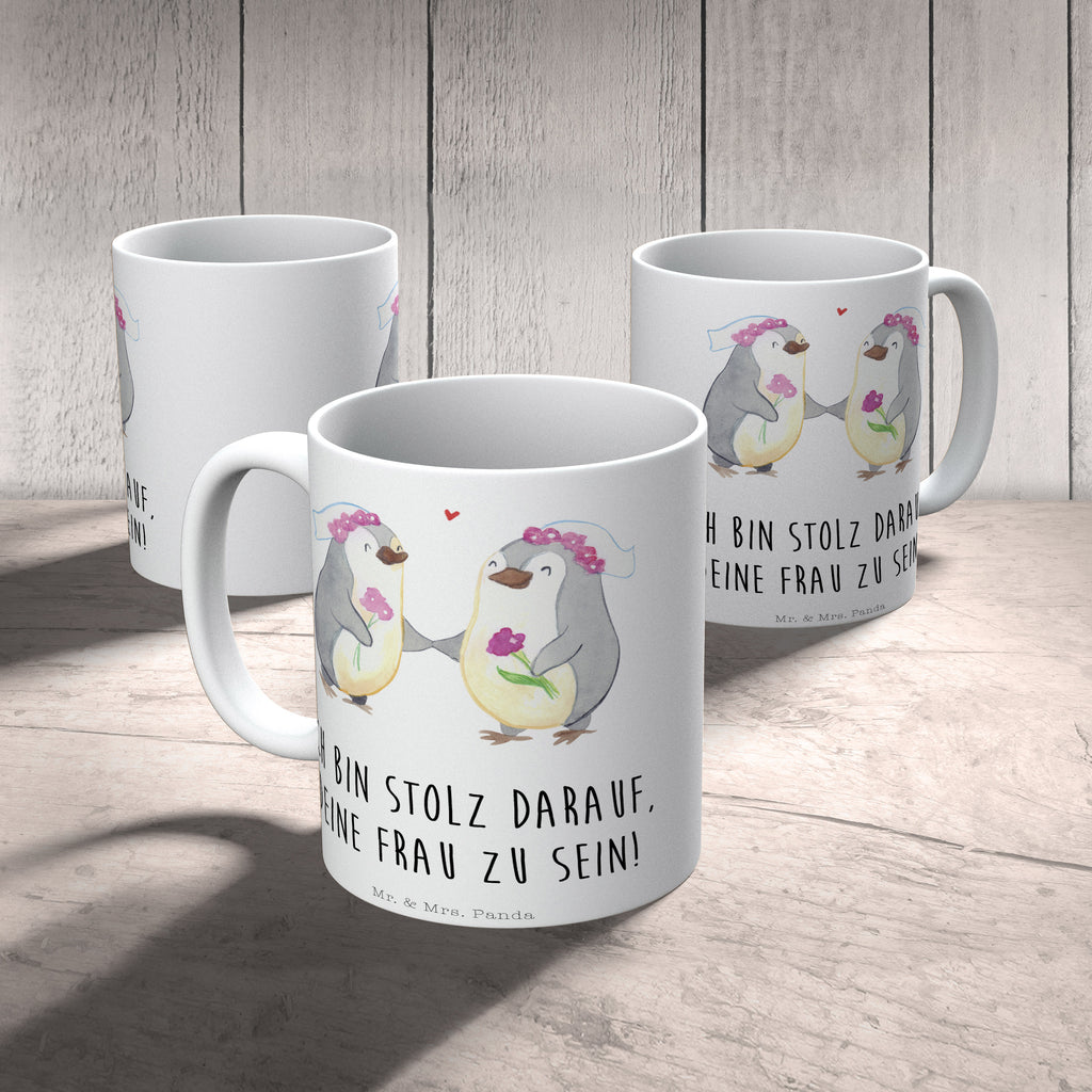 Tasse Pinguin Pärchen Lesbian Pride  Becher, Kaffeetasse, Kaffeebecher, Tee, Frühstück, Büro  Hochzeit, Hochzeitsgeschenk, Ehe, Hochzeitsfeier, Trauung, Trauungsgeschenk, Hochzeitskarte, Verlobungsfeier, Verlobungsgeschenk, Hochzeitsgeschenkideen