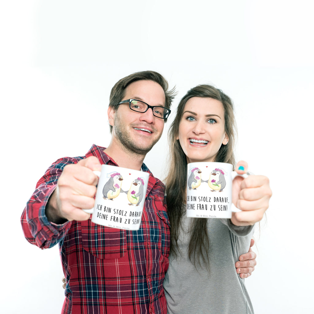 Tasse Pinguin Pärchen Lesbian Pride  Becher, Kaffeetasse, Kaffeebecher, Tee, Frühstück, Büro  Hochzeit, Hochzeitsgeschenk, Ehe, Hochzeitsfeier, Trauung, Trauungsgeschenk, Hochzeitskarte, Verlobungsfeier, Verlobungsgeschenk, Hochzeitsgeschenkideen