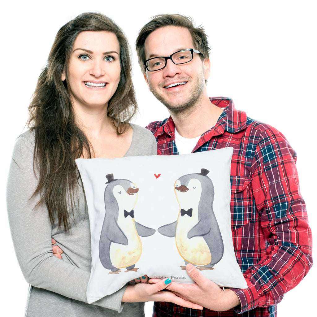 40x40 Kissen Pinguin Pärchen Gay Pride Kissenhülle, Kopfkissen, Sofakissen, Dekokissen, Motivkissen, Hochzeit, Hochzeitsgeschenk, Ehe, Hochzeitsfeier, Trauung, Trauungsgeschenk, Hochzeitskarte, Verlobungsfeier, Verlobungsgeschenk, Hochzeitsgeschenkideen, Hochzeitsgeschenke für Brautpaar