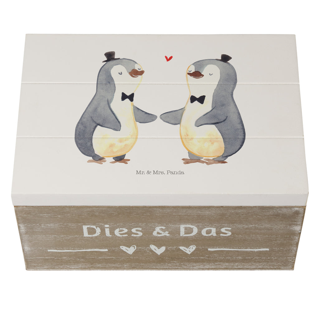 Holzkiste Pinguin Pärchen Gay Pride Holzkiste, Kiste, Schatzkiste, Truhe, Schatulle, XXL, Erinnerungsbox, Erinnerungskiste, Dekokiste, Aufbewahrungsbox, Hochzeit, Hochzeitsgeschenk, Ehe, Hochzeitsfeier, Trauung, Trauungsgeschenk, Hochzeitskarte, Verlobungsfeier, Verlobungsgeschenk, Hochzeitsgeschenkideen, Hochzeitsgeschenke für Brautpaar