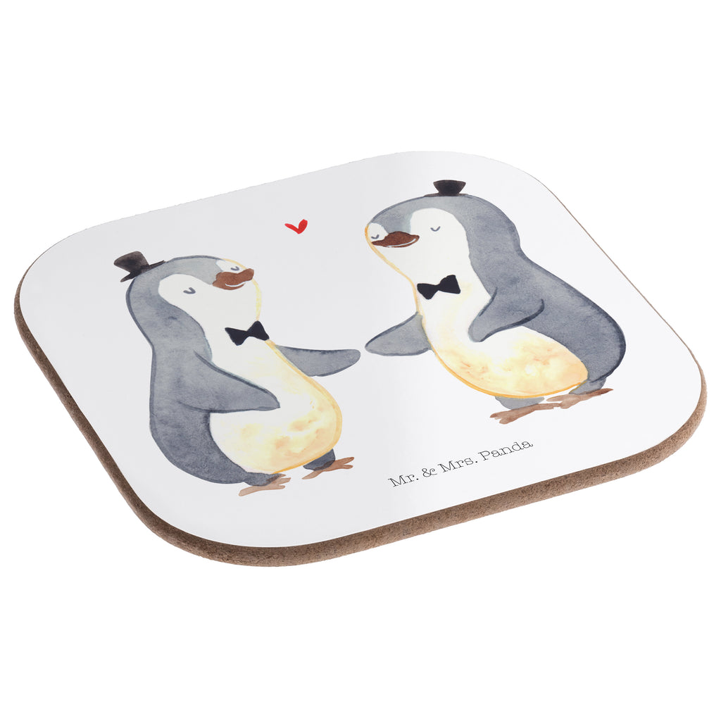 Quadratische Untersetzer Pinguin Pärchen Gay Pride Bierdeckel, Glasuntersetzer, Untersetzer Gläser, Getränkeuntersetzer, Hochzeit, Hochzeitsgeschenk, Ehe, Hochzeitsfeier, Trauung, Trauungsgeschenk, Hochzeitskarte, Verlobungsfeier, Verlobungsgeschenk, Hochzeitsgeschenkideen, Hochzeitsgeschenke für Brautpaar