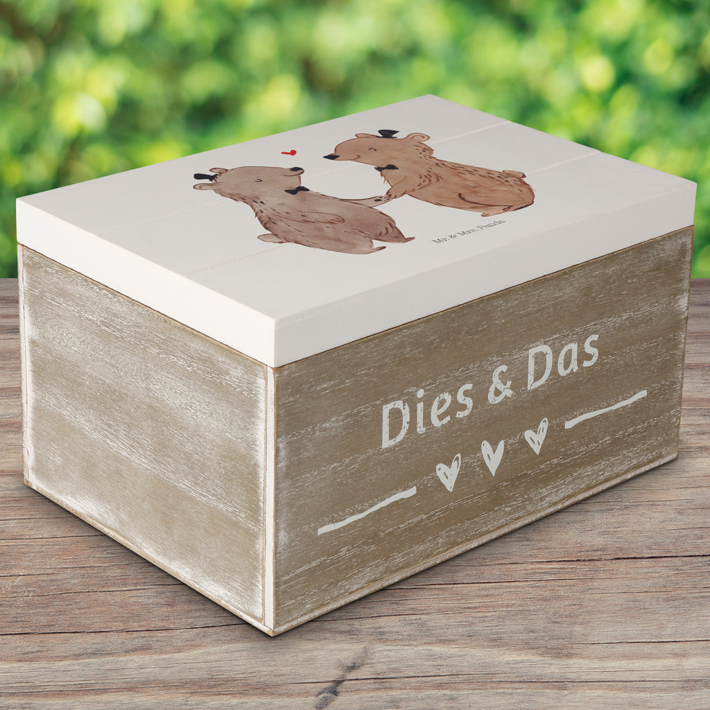 Holzkiste Bären Pärchen Gay Pride  Holzkiste, Kiste, Schatzkiste, Truhe, Schatulle, XXL,  Erinnerungsbox, Erinnerungskiste, Dekokiste, Aufbewahrungsbox  Hochzeit, Hochzeitsgeschenk, Ehe, Hochzeitsfeier, Trauung, Trauungsgeschenk, Hochzeitskarte, Verlobungsfeier, Verlobungsgeschenk, Hochzeitsgeschenkideen
