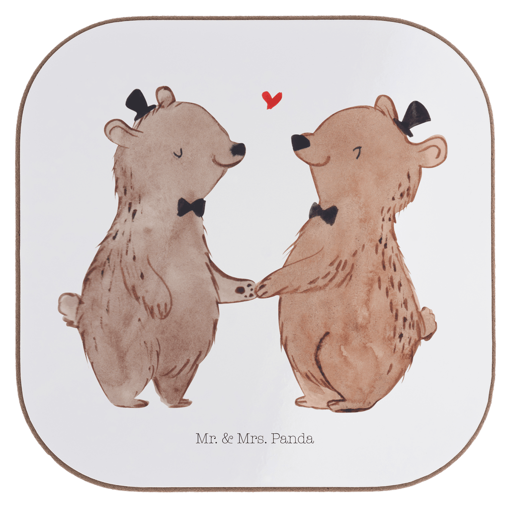 Quadratische Untersetzer Bären Pärchen Gay Pride Bierdeckel, Glasuntersetzer, Untersetzer Gläser, Getränkeuntersetzer, Hochzeit, Hochzeitsgeschenk, Ehe, Hochzeitsfeier, Trauung, Trauungsgeschenk, Hochzeitskarte, Verlobungsfeier, Verlobungsgeschenk, Hochzeitsgeschenkideen, Hochzeitsgeschenke für Brautpaar