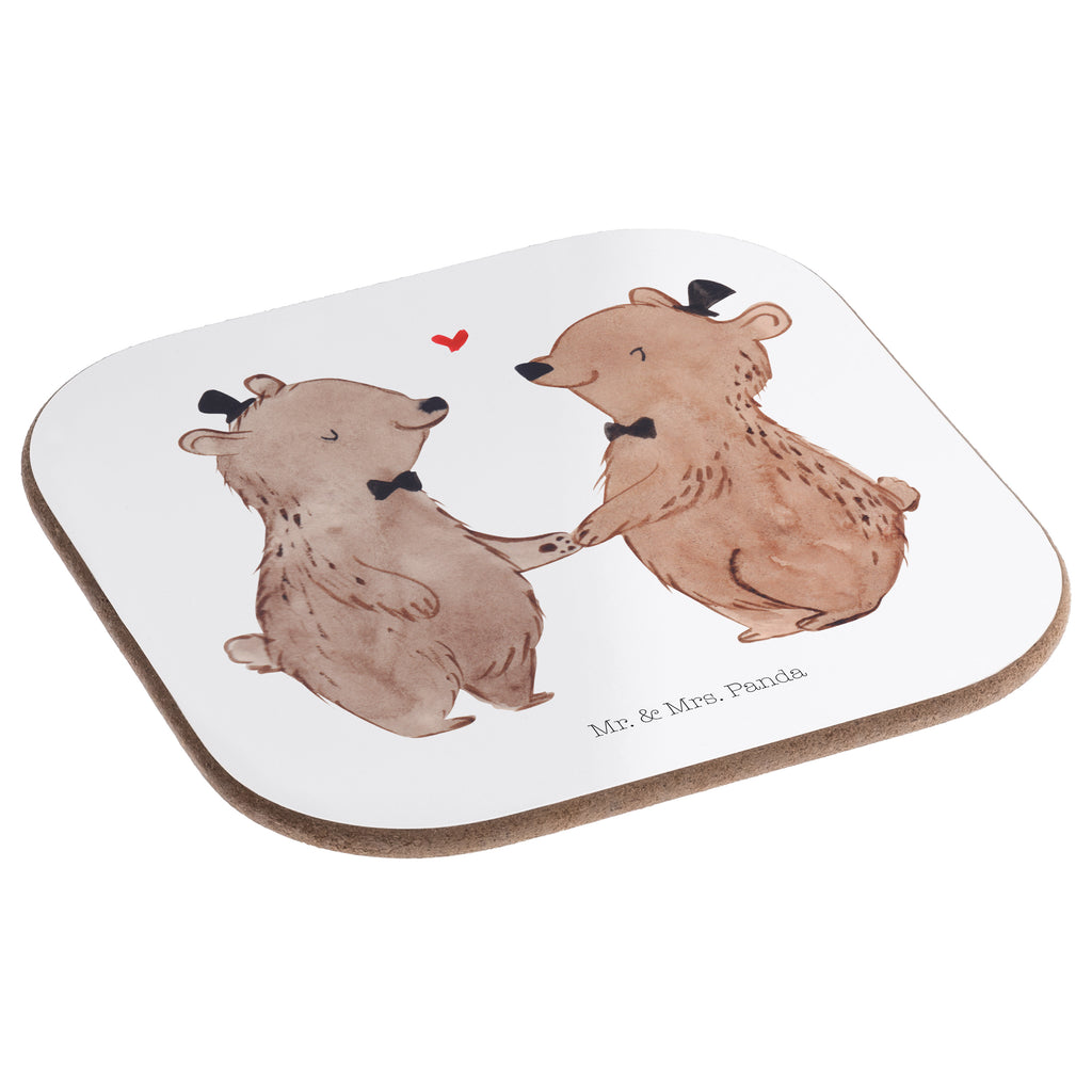 Quadratische Untersetzer Bären Pärchen Gay Pride Bierdeckel, Glasuntersetzer, Untersetzer Gläser, Getränkeuntersetzer, Hochzeit, Hochzeitsgeschenk, Ehe, Hochzeitsfeier, Trauung, Trauungsgeschenk, Hochzeitskarte, Verlobungsfeier, Verlobungsgeschenk, Hochzeitsgeschenkideen, Hochzeitsgeschenke für Brautpaar