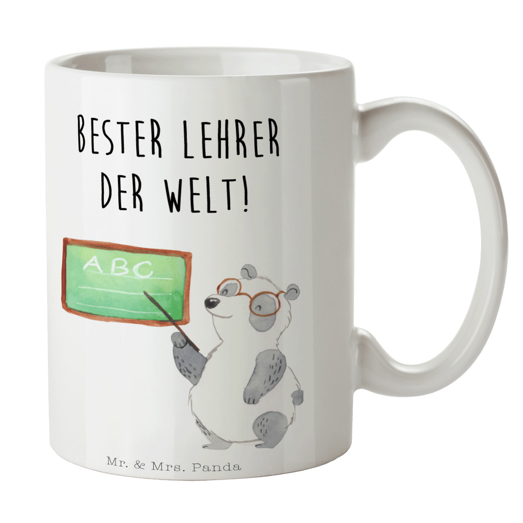 Tasse Panda Lehrer  Becher, Kaffeetasse, Kaffeebecher, Tee, Frühstück, Büro  süße Tiermotive, gute Laune, lustige Sprüche, Tiere