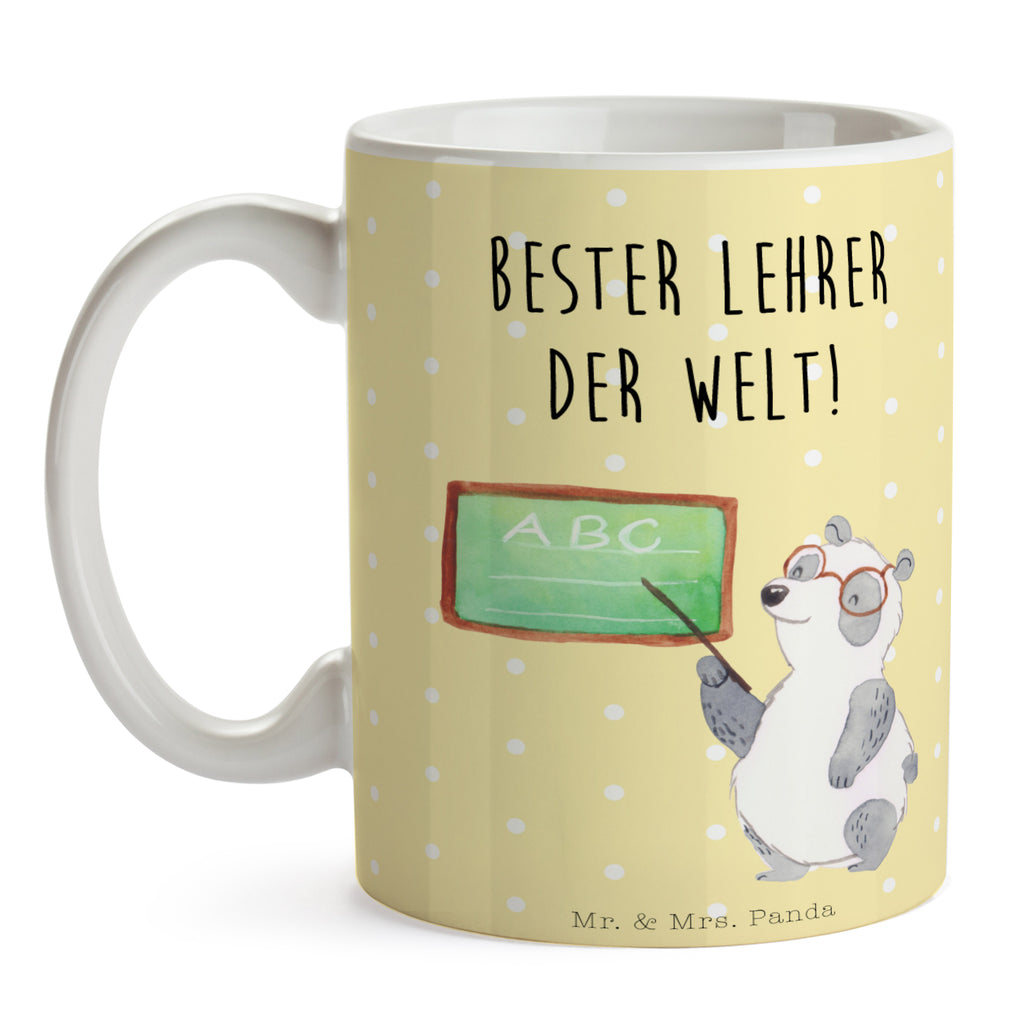 Tasse Panda Lehrer  Becher, Kaffeetasse, Kaffeebecher, Tee, Frühstück, Büro  süße Tiermotive, gute Laune, lustige Sprüche, Tiere