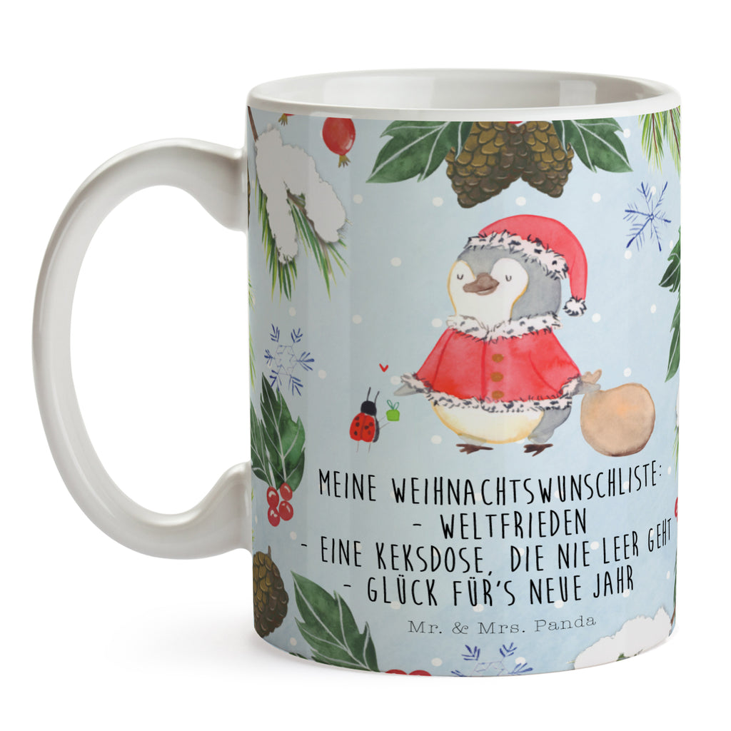Tasse Pinguin Nikolaus  Becher, Kaffeetasse, Kaffeebecher, Tee, Frühstück, Büro  Winter, Weihnachten, Weihnachtsdeko, Nikolaus, Advent, Heiligabend, Wintermotiv