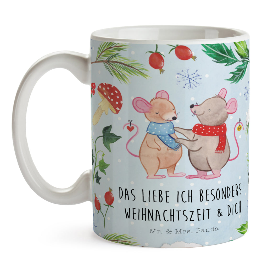 Tasse Mäuse Weihnachten  Becher, Kaffeetasse, Kaffeebecher, Tee, Frühstück, Büro  Winter, Weihnachten, Weihnachtsdeko, Nikolaus, Advent, Heiligabend, Wintermotiv