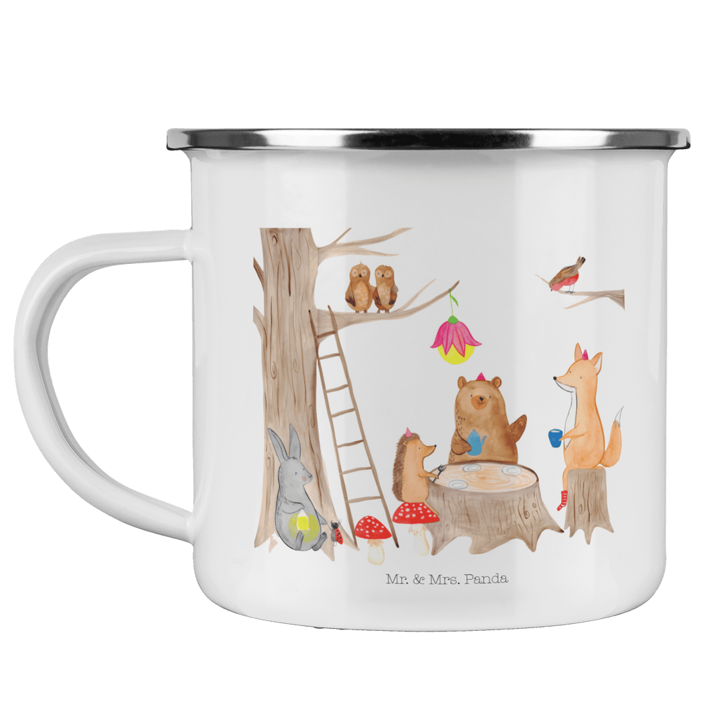 Camping Emaille Tasse Waldtiere Picknick Campingtasse, Trinkbecher, Metalltasse, Outdoor Tasse, Emaille Trinkbecher, Blechtasse Outdoor, Emaille Campingbecher, Edelstahl Trinkbecher, Metalltasse für Camping, Kaffee Blechtasse, Camping Tasse Metall, Tiermotive, Gute Laune, lustige Sprüche, Tiere, Waldtiere, Picknick, Wald, Fuchs, Hase, Igel, Maus, Eichhörnchen