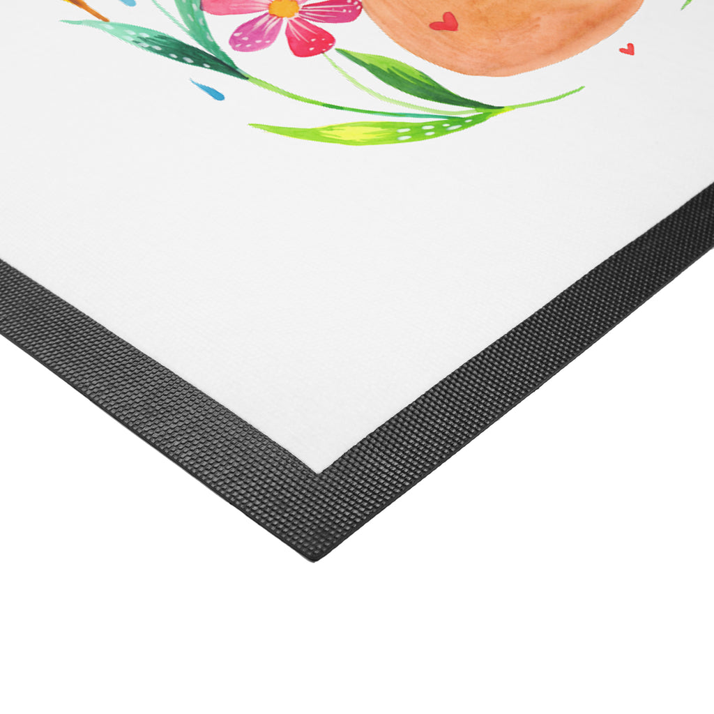 Fußmatte Rotkehlchen Gitarre Türvorleger, Schmutzmatte, Fußabtreter, Matte, Schmutzfänger, Fußabstreifer, Schmutzfangmatte, Türmatte, Motivfußmatte, Haustürmatte, Vorleger, Blumen Deko, Frühlings Deko, Sommer Deko, Dekoration, positive Botschaft, Naturliebhaber, Outdoor, Natur, Abenteuer, Gitarre, Musiker, Musik, Sänger, Sängerin, Songs, Lebensgefühl
