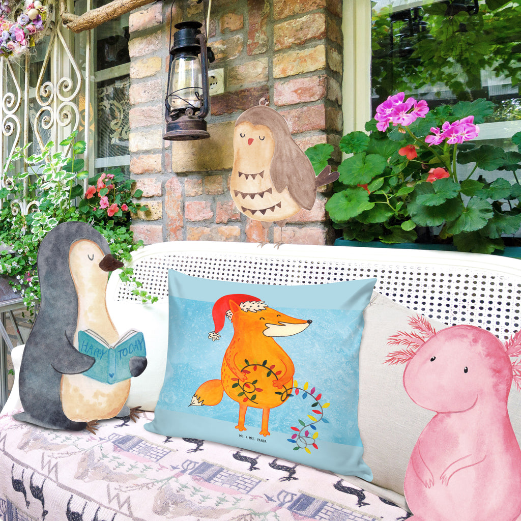 40x40 Kissen Fuchs Weihnachten Kissenhülle, Kopfkissen, Sofakissen, Dekokissen, Motivkissen, Winter, Weihnachten, Weihnachtsdeko, Nikolaus, Advent, Heiligabend, Wintermotiv, Fuchs, Füchse, Spruch schön, Geschenk Weihnachten, Weihnachtsmann, Weihnachtszeit