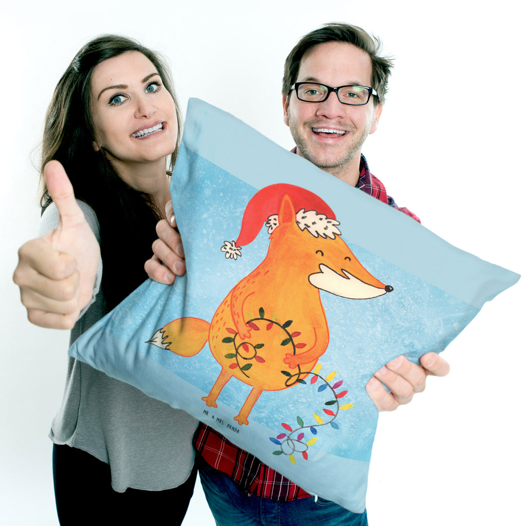 40x40 Kissen Fuchs Weihnachten Kissenhülle, Kopfkissen, Sofakissen, Dekokissen, Motivkissen, Winter, Weihnachten, Weihnachtsdeko, Nikolaus, Advent, Heiligabend, Wintermotiv, Fuchs, Füchse, Spruch schön, Geschenk Weihnachten, Weihnachtsmann, Weihnachtszeit