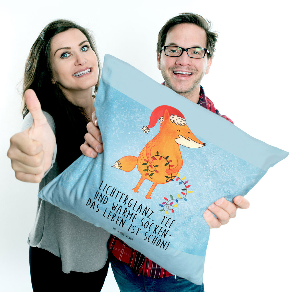 40x40 Kissen Fuchs Weihnachten Kissenhülle, Kopfkissen, Sofakissen, Dekokissen, Motivkissen, Winter, Weihnachten, Weihnachtsdeko, Nikolaus, Advent, Heiligabend, Wintermotiv, Fuchs, Füchse, Spruch schön, Geschenk Weihnachten, Weihnachtsmann, Weihnachtszeit