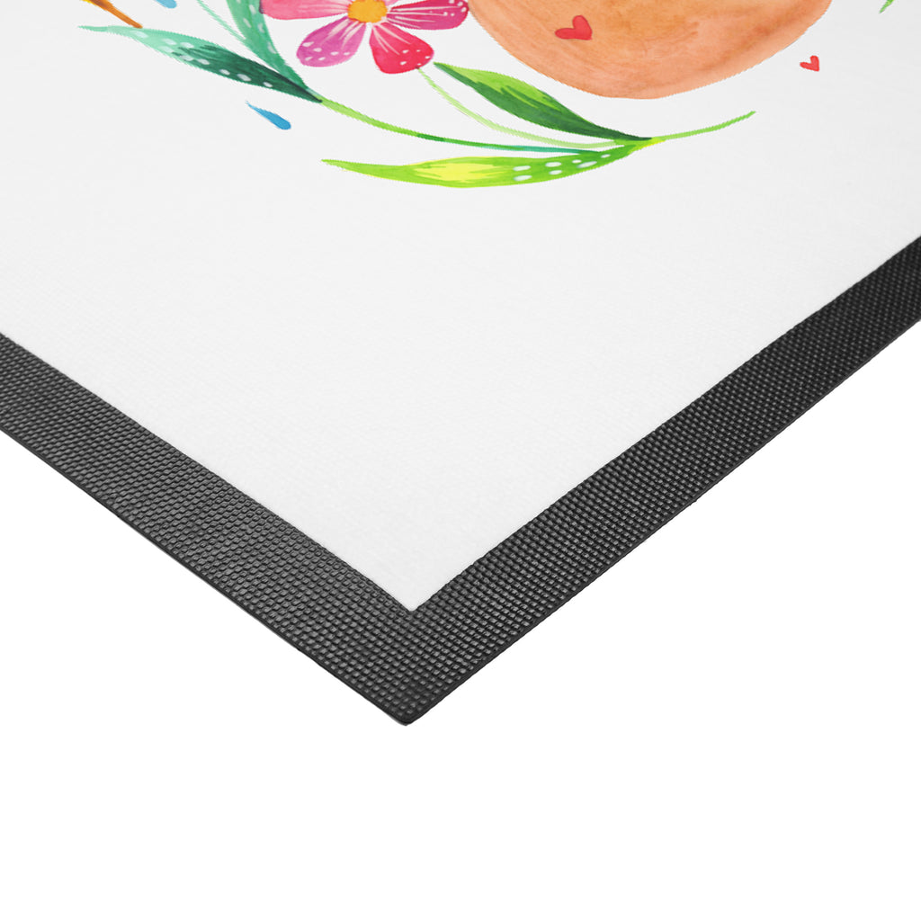 Fußmatte Rotkehlchen Gitarre Türvorleger, Schmutzmatte, Fußabtreter, Matte, Schmutzfänger, Fußabstreifer, Schmutzfangmatte, Türmatte, Motivfußmatte, Haustürmatte, Vorleger, Blumen Deko, Frühlings Deko, Sommer Deko, Dekoration, positive Botschaft, Naturliebhaber, Outdoor, Natur, Abenteuer, Gitarre, Musiker, Musik, Sänger, Sängerin, Songs, Lebensgefühl