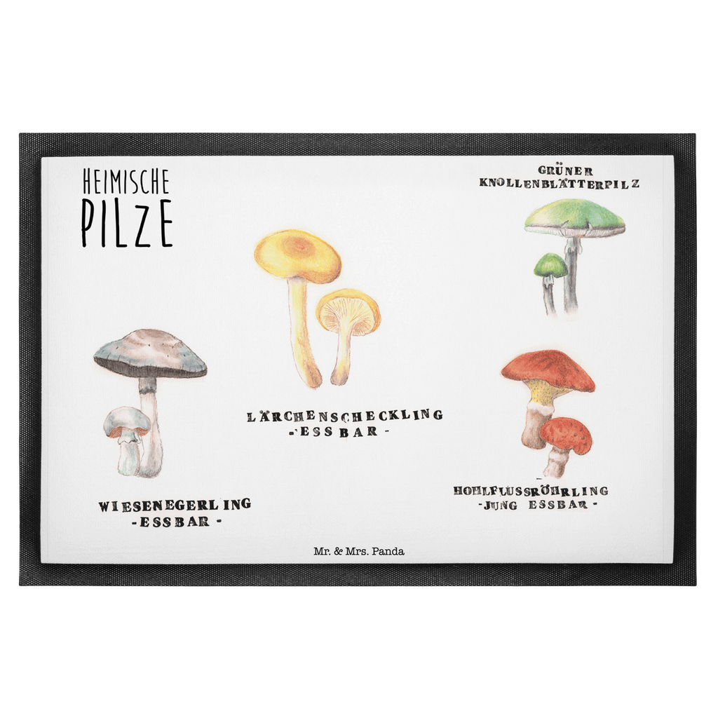 Fußmatte Heimische Pilze Türvorleger, Schmutzmatte, Fußabtreter, Matte, Schmutzfänger, Fußabstreifer, Schmutzfangmatte, Türmatte, Motivfußmatte, Haustürmatte, Vorleger, Blumen Deko, Frühlings Deko, Sommer Deko, Dekoration, positive Botschaft, Naturliebhaber, Outdoor, Natur, Abenteuer, Pilze, Pilz, Glückspilz