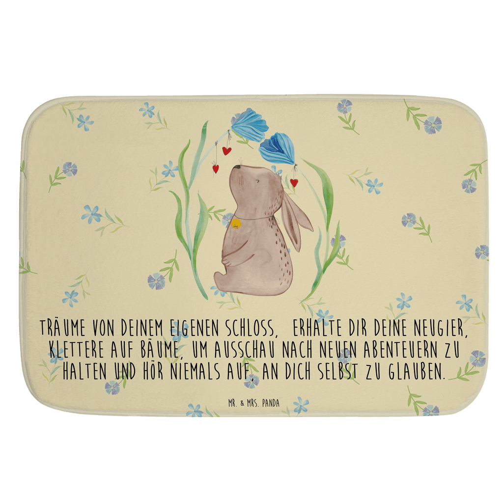 Badvorleger Hase Blume Badematte, Badteppich, Duschvorleger, Badezimmerteppich, Badezimmermatte, Badvorleger, Duschmatte, Duschteppich, Ostern, Osterhase, Ostergeschenke, Osternest, Osterdeko, Geschenk zu Ostern, Hase, Kaninchen, Kind, Taufe, Taufgeschenk, Geburt, Schwangerschaft, erstes Kind, Kindergeburtstag, Geburtstag, Hoffnung, Träume