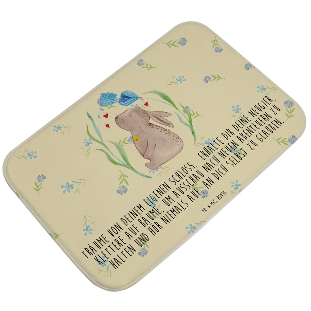 Badvorleger Hase Blume Badematte, Badteppich, Duschvorleger, Badezimmerteppich, Badezimmermatte, Badvorleger, Duschmatte, Duschteppich, Ostern, Osterhase, Ostergeschenke, Osternest, Osterdeko, Geschenk zu Ostern, Hase, Kaninchen, Kind, Taufe, Taufgeschenk, Geburt, Schwangerschaft, erstes Kind, Kindergeburtstag, Geburtstag, Hoffnung, Träume