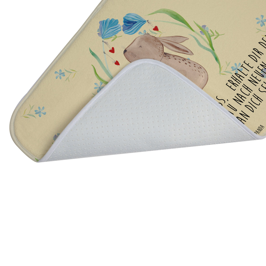 Badvorleger Hase Blume Badematte, Badteppich, Duschvorleger, Badezimmerteppich, Badezimmermatte, Badvorleger, Duschmatte, Duschteppich, Ostern, Osterhase, Ostergeschenke, Osternest, Osterdeko, Geschenk zu Ostern, Hase, Kaninchen, Kind, Taufe, Taufgeschenk, Geburt, Schwangerschaft, erstes Kind, Kindergeburtstag, Geburtstag, Hoffnung, Träume