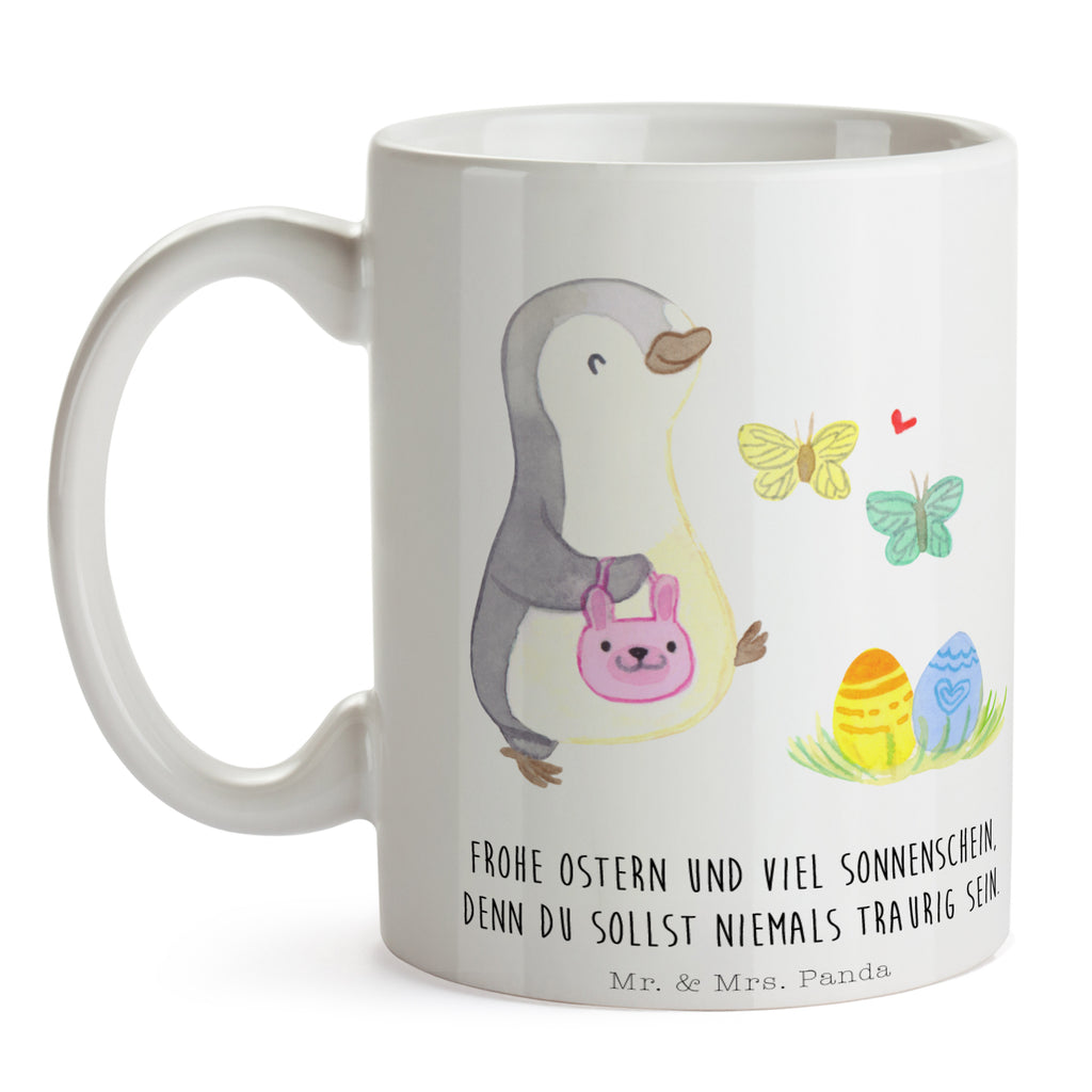 Tasse Pinguin Eiersuche  Becher, Kaffeetasse, Kaffeebecher, Tee, Frühstück, Büro  Ostern, Osterhase, Ostergeschenke, Osternest, Osterdeko, Geschenk zu Ostern
