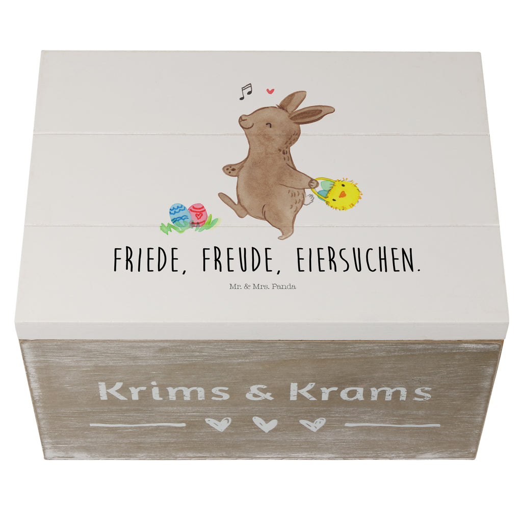 Holzkiste Hase Eiersuche Holzkiste, Kiste, Schatzkiste, Truhe, Schatulle, XXL, Erinnerungsbox, Erinnerungskiste, Dekokiste, Aufbewahrungsbox, Ostern, Osterhase, Ostergeschenke, Osternest, Osterdeko, Geschenk zu Ostern