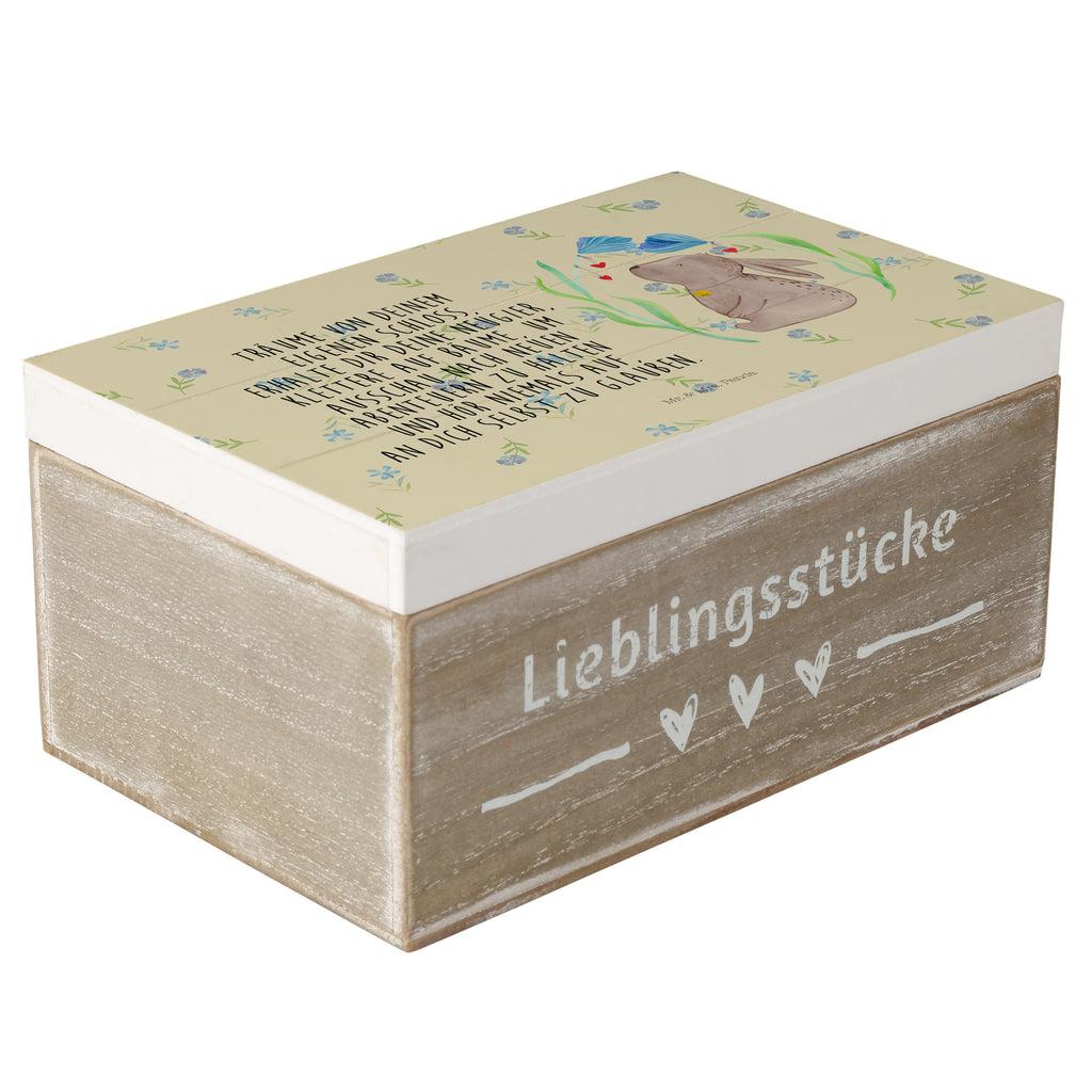 Holzkiste Hase Blume Holzkiste, Kiste, Schatzkiste, Truhe, Schatulle, XXL, Erinnerungsbox, Erinnerungskiste, Dekokiste, Aufbewahrungsbox, Ostern, Osterhase, Ostergeschenke, Osternest, Osterdeko, Geschenk zu Ostern, Hase, Kaninchen, Kind, Taufe, Taufgeschenk, Geburt, Schwangerschaft, erstes Kind, Kindergeburtstag, Geburtstag, Hoffnung, Träume