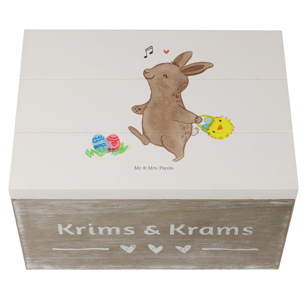 Holzkiste Hase Eiersuche Holzkiste, Kiste, Schatzkiste, Truhe, Schatulle, XXL, Erinnerungsbox, Erinnerungskiste, Dekokiste, Aufbewahrungsbox, Ostern, Osterhase, Ostergeschenke, Osternest, Osterdeko, Geschenk zu Ostern