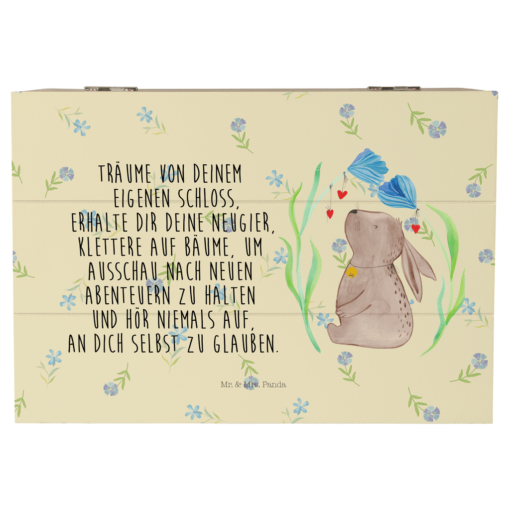 Holzkiste Hase Blume Holzkiste, Kiste, Schatzkiste, Truhe, Schatulle, XXL, Erinnerungsbox, Erinnerungskiste, Dekokiste, Aufbewahrungsbox, Ostern, Osterhase, Ostergeschenke, Osternest, Osterdeko, Geschenk zu Ostern, Hase, Kaninchen, Kind, Taufe, Taufgeschenk, Geburt, Schwangerschaft, erstes Kind, Kindergeburtstag, Geburtstag, Hoffnung, Träume