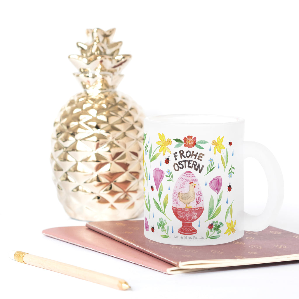 Teetasse Frohe Ostern Ei Teetasse, Teeglas, Teebecher, Tasse mit Henkel, Tasse, Glas Teetasse, Teetasse aus Glas, Ostern, Osterhase, Ostergeschenke, Osternest, Osterdeko, Geschenk zu Ostern