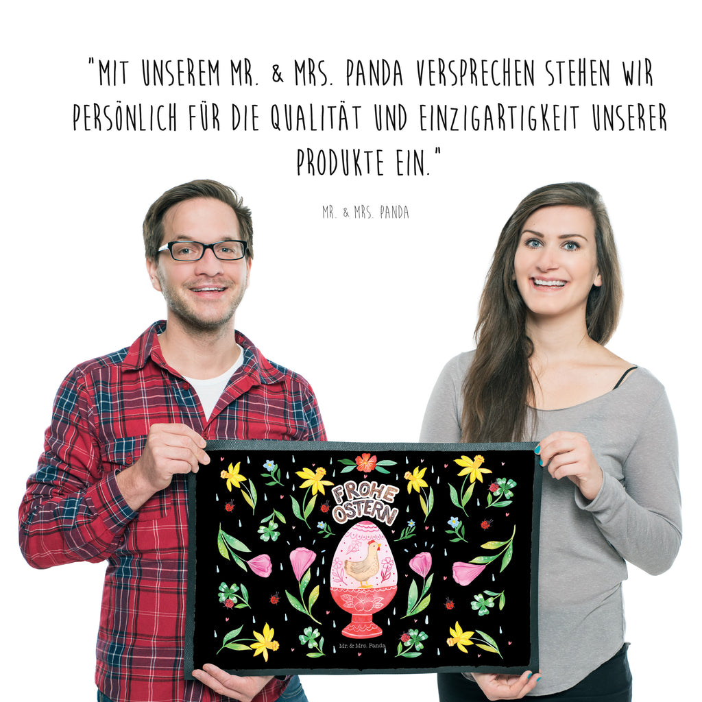 Fußmatte Frohe Ostern Ei  Türvorleger, Schmutzmatte, Fußabtreter, Matte, Schmutzfänger, Fußabstreifer, Schmutzfangmatte, Türmatte, Motivfußmatte,  Haustürmatte, Vorleger  Ostern, Osterhase, Ostergeschenke, Osternest, Osterdeko, Geschenk zu Ostern
