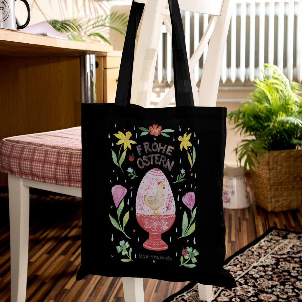 Tragetasche Frohe Ostern Ei Beuteltasche, Beutel, Einkaufstasche, Jutebeutel, Stoffbeutel, Ostern, Osterhase, Ostergeschenke, Osternest, Osterdeko, Geschenk zu Ostern