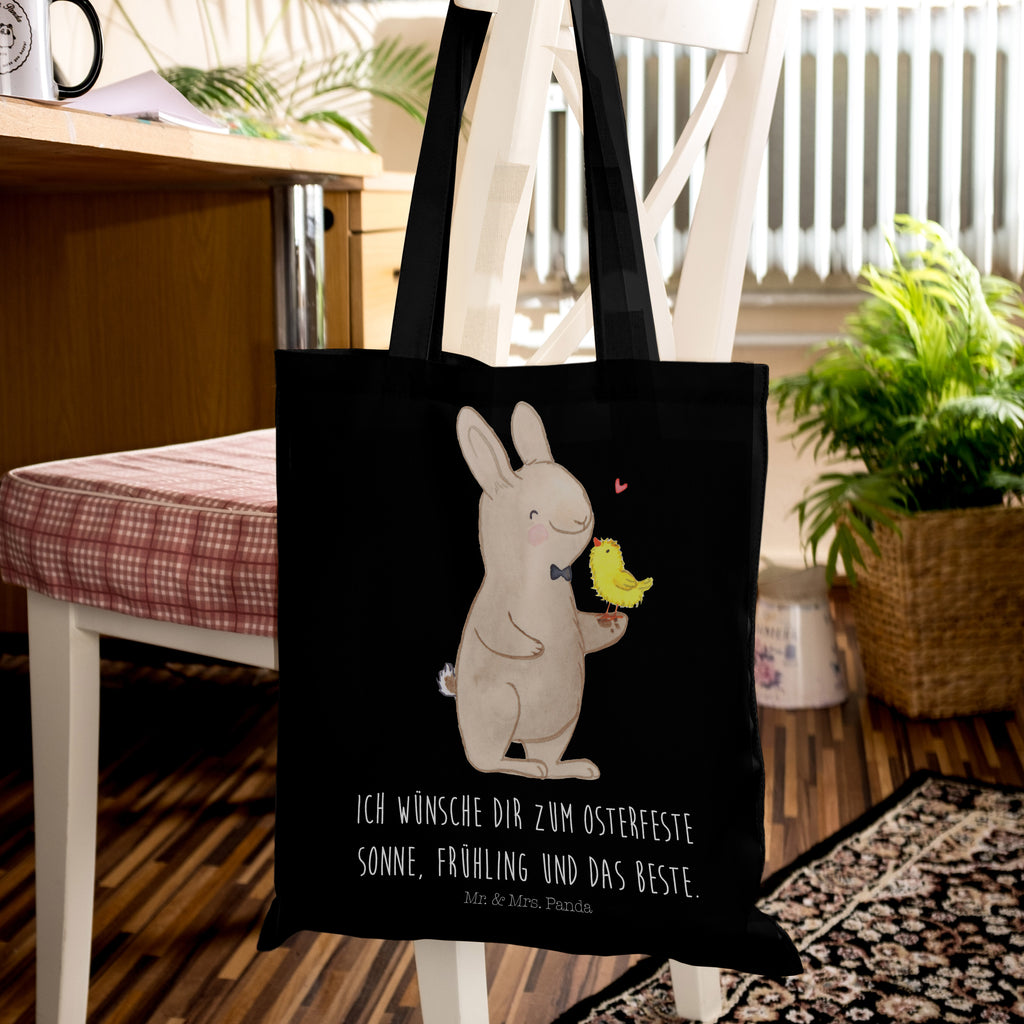 Tragetasche Hase mit Küken Beuteltasche, Beutel, Einkaufstasche, Jutebeutel, Stoffbeutel, Ostern, Osterhase, Ostergeschenke, Osternest, Osterdeko, Geschenk zu Ostern