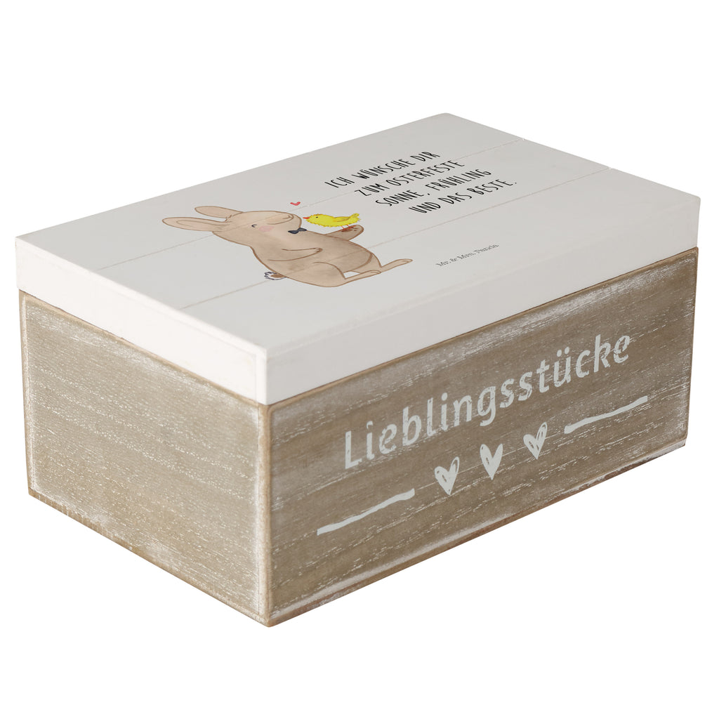 Holzkiste Hase mit Küken Holzkiste, Kiste, Schatzkiste, Truhe, Schatulle, XXL, Erinnerungsbox, Erinnerungskiste, Dekokiste, Aufbewahrungsbox, Ostern, Osterhase, Ostergeschenke, Osternest, Osterdeko, Geschenk zu Ostern