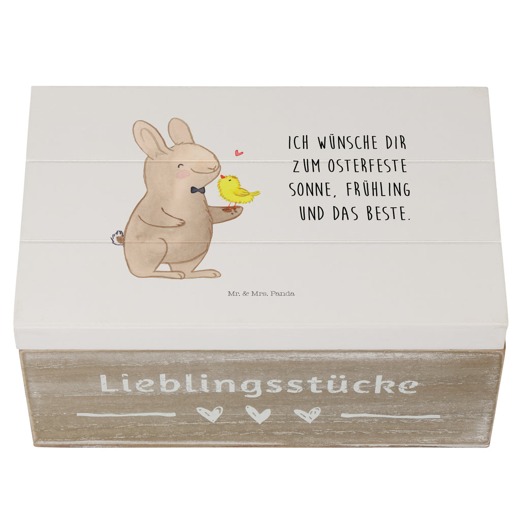 Holzkiste Hase mit Küken Holzkiste, Kiste, Schatzkiste, Truhe, Schatulle, XXL, Erinnerungsbox, Erinnerungskiste, Dekokiste, Aufbewahrungsbox, Ostern, Osterhase, Ostergeschenke, Osternest, Osterdeko, Geschenk zu Ostern