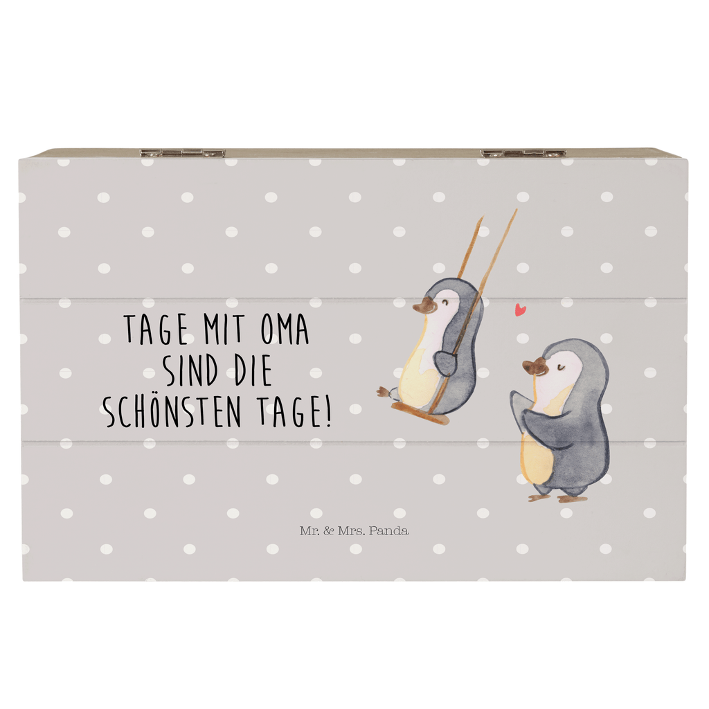 Holzkiste Pinguin Oma schaukeln Holzkiste, Kiste, Schatzkiste, Truhe, Schatulle, XXL, Erinnerungsbox, Erinnerungskiste, Dekokiste, Aufbewahrungsbox, Familie, Vatertag, Muttertag, Bruder, Schwester, Mama, Papa, Oma, Opa, beste Oma, Lieblingsoma, Geschenk für Oma, Omi, Großmutter