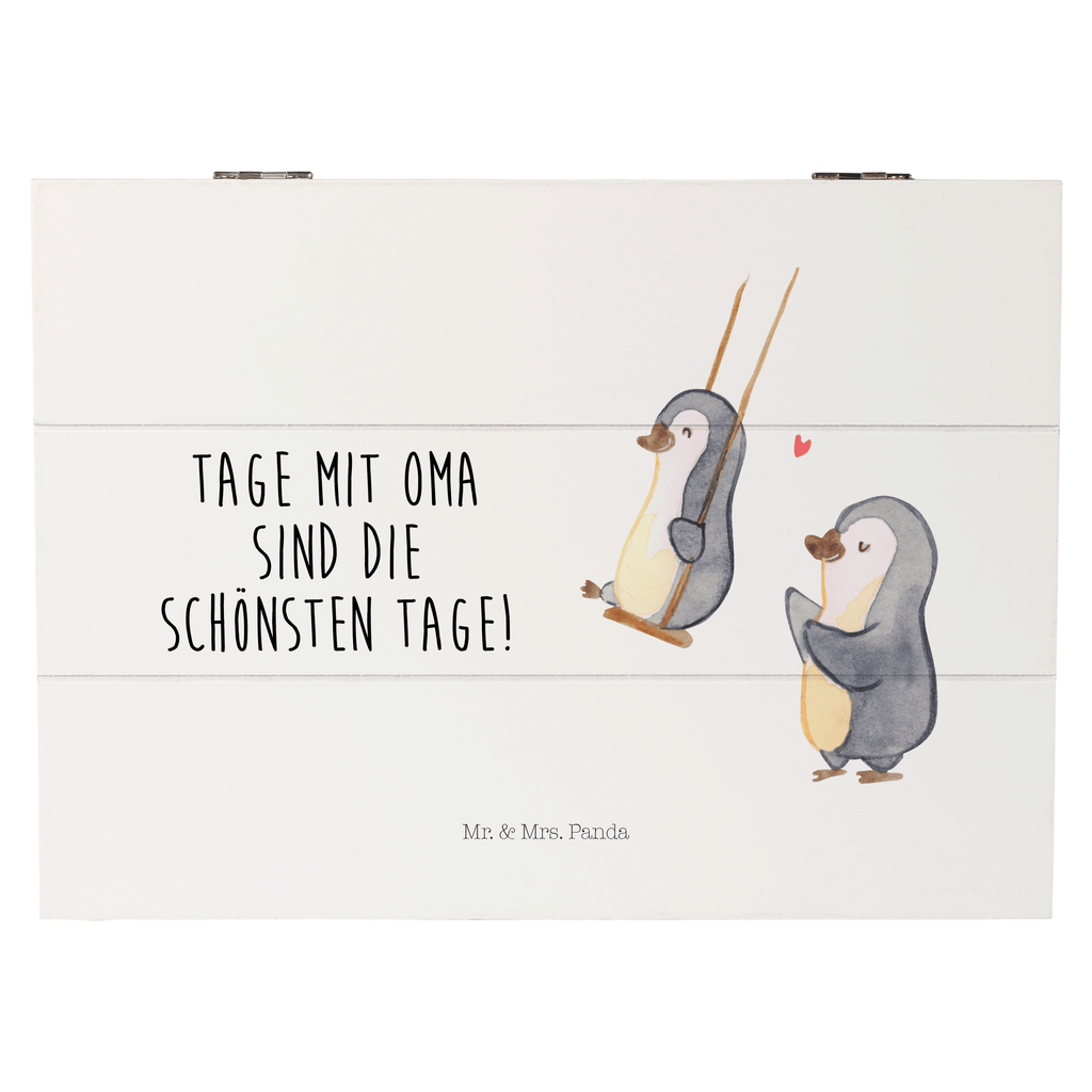 Holzkiste Pinguin Oma schaukeln Holzkiste, Kiste, Schatzkiste, Truhe, Schatulle, XXL, Erinnerungsbox, Erinnerungskiste, Dekokiste, Aufbewahrungsbox, Familie, Vatertag, Muttertag, Bruder, Schwester, Mama, Papa, Oma, Opa, beste Oma, Lieblingsoma, Geschenk für Oma, Omi, Großmutter