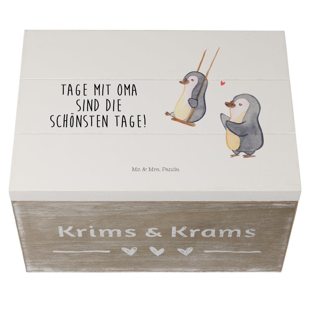 Holzkiste Pinguin Oma schaukeln Holzkiste, Kiste, Schatzkiste, Truhe, Schatulle, XXL, Erinnerungsbox, Erinnerungskiste, Dekokiste, Aufbewahrungsbox, Familie, Vatertag, Muttertag, Bruder, Schwester, Mama, Papa, Oma, Opa, beste Oma, Lieblingsoma, Geschenk für Oma, Omi, Großmutter
