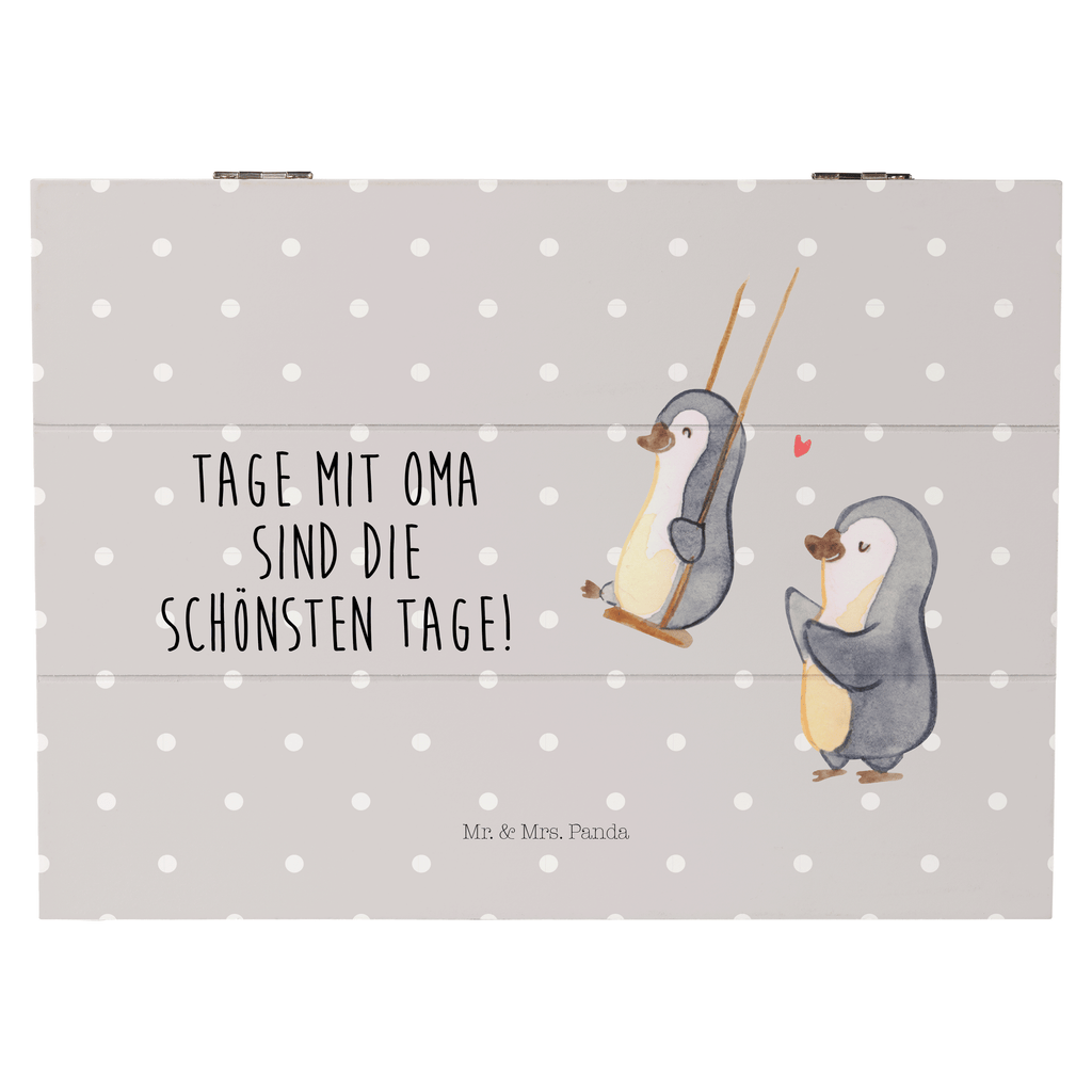 Holzkiste Pinguin Oma schaukeln Holzkiste, Kiste, Schatzkiste, Truhe, Schatulle, XXL, Erinnerungsbox, Erinnerungskiste, Dekokiste, Aufbewahrungsbox, Familie, Vatertag, Muttertag, Bruder, Schwester, Mama, Papa, Oma, Opa, beste Oma, Lieblingsoma, Geschenk für Oma, Omi, Großmutter