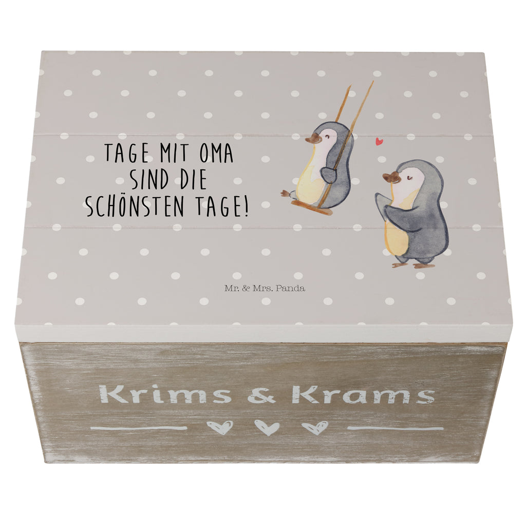 Holzkiste Pinguin Oma schaukeln Holzkiste, Kiste, Schatzkiste, Truhe, Schatulle, XXL, Erinnerungsbox, Erinnerungskiste, Dekokiste, Aufbewahrungsbox, Familie, Vatertag, Muttertag, Bruder, Schwester, Mama, Papa, Oma, Opa, beste Oma, Lieblingsoma, Geschenk für Oma, Omi, Großmutter