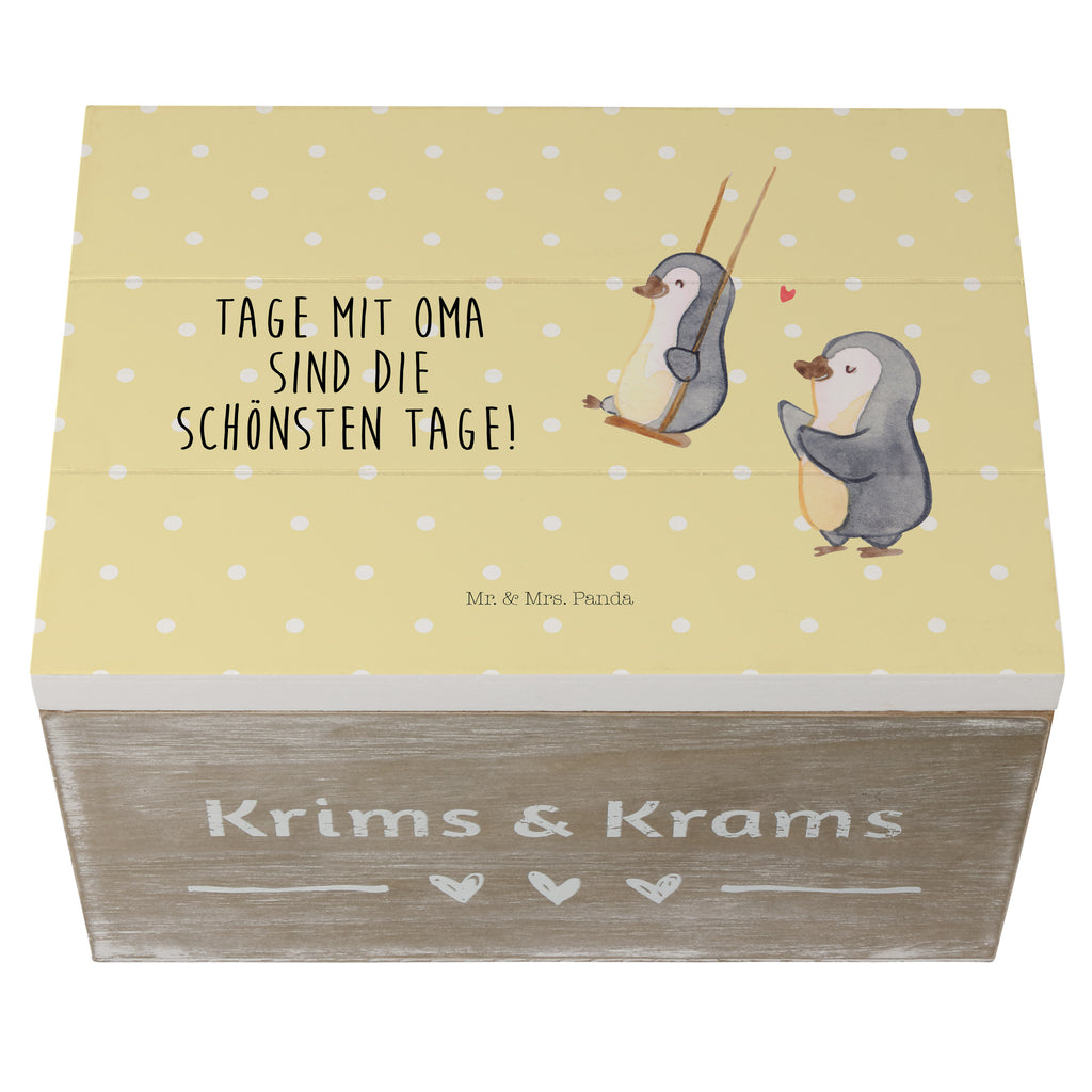 Holzkiste Pinguin Oma schaukeln Holzkiste, Kiste, Schatzkiste, Truhe, Schatulle, XXL, Erinnerungsbox, Erinnerungskiste, Dekokiste, Aufbewahrungsbox, Familie, Vatertag, Muttertag, Bruder, Schwester, Mama, Papa, Oma, Opa, beste Oma, Lieblingsoma, Geschenk für Oma, Omi, Großmutter